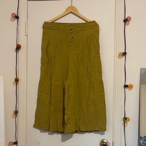 Anthropologie Mustard Yellow Skirt